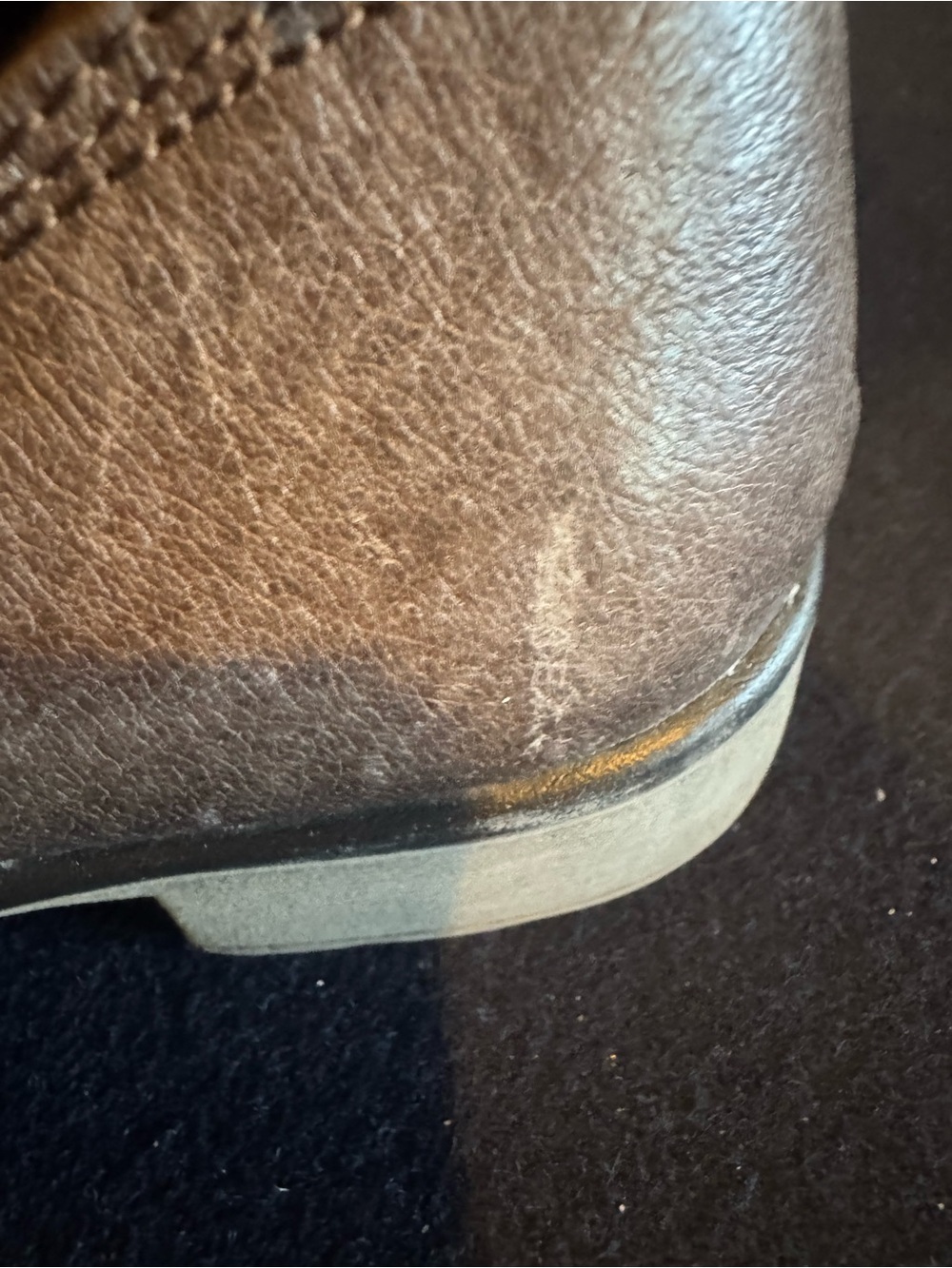 BareTraps Brown Leather & Faux Fur Suede Ankle Boots Sz 6 - Picture 7 of 14
